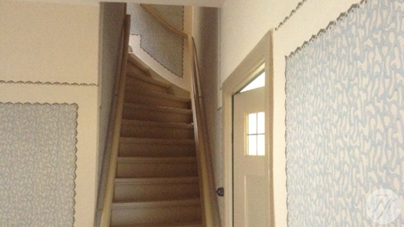 Het ouderlijk woonhuis van Anne Frank in Amsterdam is opnieuw betengeld en behangen