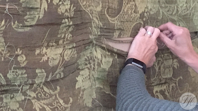 Huize Nederpolder in Gent vakkundig handwerk restauratie zijde wandbespanning